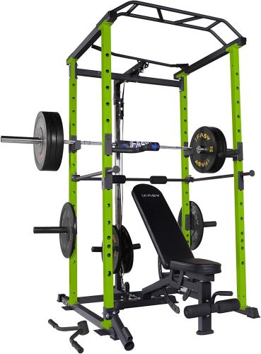 200lb Green Home Gym Set Multi-functional Power Cage, Home Adjustable Pullup Squat Rack 1000Lbs Capacity Comprehensive Fitness Barbell Rack 200lb Green Home Gym Set Multi-functional Power Cage, Home Adjustable Pullup Squat Rack 1000Lbs Capacity Comprehensive Fitness Barbell Rack