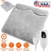 Electric Foot Warmer Heater Fast Heating Pad Cushion Mat Machine Washable with 6 Temperature Settings 4 Timer Modes