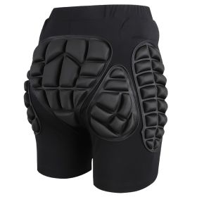 Protective Shorts for Skiing Snowboarding Skating Skateboarding EVA Hip Protection Pad for Adults Kids 3D Padded Breathable Protective Shorts for Hip (Option: 3XL)