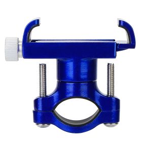 MTB Bike Handlebar Phone Holder Stand Aluminum Alloy Bicycle Phone Bracket 360° Rotation Motorcycle Phone Mount For 4-7 Inch Phone (Option: Blue)