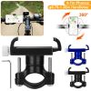 MTB Bike Handlebar Phone Holder Stand Aluminum Alloy Bicycle Phone Bracket 360° Rotation Motorcycle Phone Mount For 4-7 Inch Phone