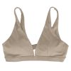Women Deep V-Neck Sports Bras U-Shaped Back Sport Bras Padded Strappy Crop Open Back Low Impact Bras Sexy Fitness Tank Tops with Removable Pads for Gy