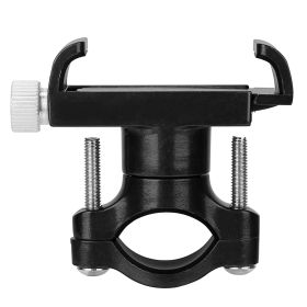 MTB Bike Handlebar Phone Holder Stand Aluminum Alloy Bicycle Phone Bracket 360° Rotation Motorcycle Phone Mount For 4-7 Inch Phone (Option: Black)