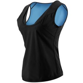 Women Sweat Vest Waist Trainer Shaper Heat Trapping Pullover Sweat Gym Vest Slimmer Sauna suits Sweat Body Shaper Vest (Option: S - M)