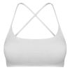 Women Cross Back Sport Bras Padded Strappy Crop Open Back Low Impact Bras Sexy Fitness Tank Tops with Removable Pads Thin Straps for Gym Yoga Workout