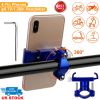 MTB Bike Handlebar Phone Holder Stand Aluminum Alloy Bicycle Phone Bracket 360° Rotation Motorcycle Phone Mount For 4-7 Inch Phone