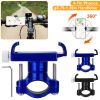 MTB Bike Handlebar Phone Holder Stand Aluminum Alloy Bicycle Phone Bracket 360° Rotation Motorcycle Phone Mount For 4-7 Inch Phone