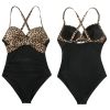Women’s One Piece Swimsuit Beachwear Swimwear Tummy Control Cutout High Waist Bathing Suit Wrap