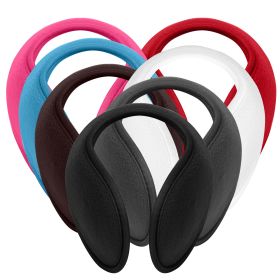 2Pcs Ear Warmers Unisex Winter Earmuffs Behind-the-Head for Winter Running Walking Dog Travel (Option: BRN)