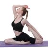 3Packs Women Cross Back Sport Bras Padded Strappy Medium Support Bras Sexy Fitness Tank Tops with Removable Pads for Gym Yoga Workout Running